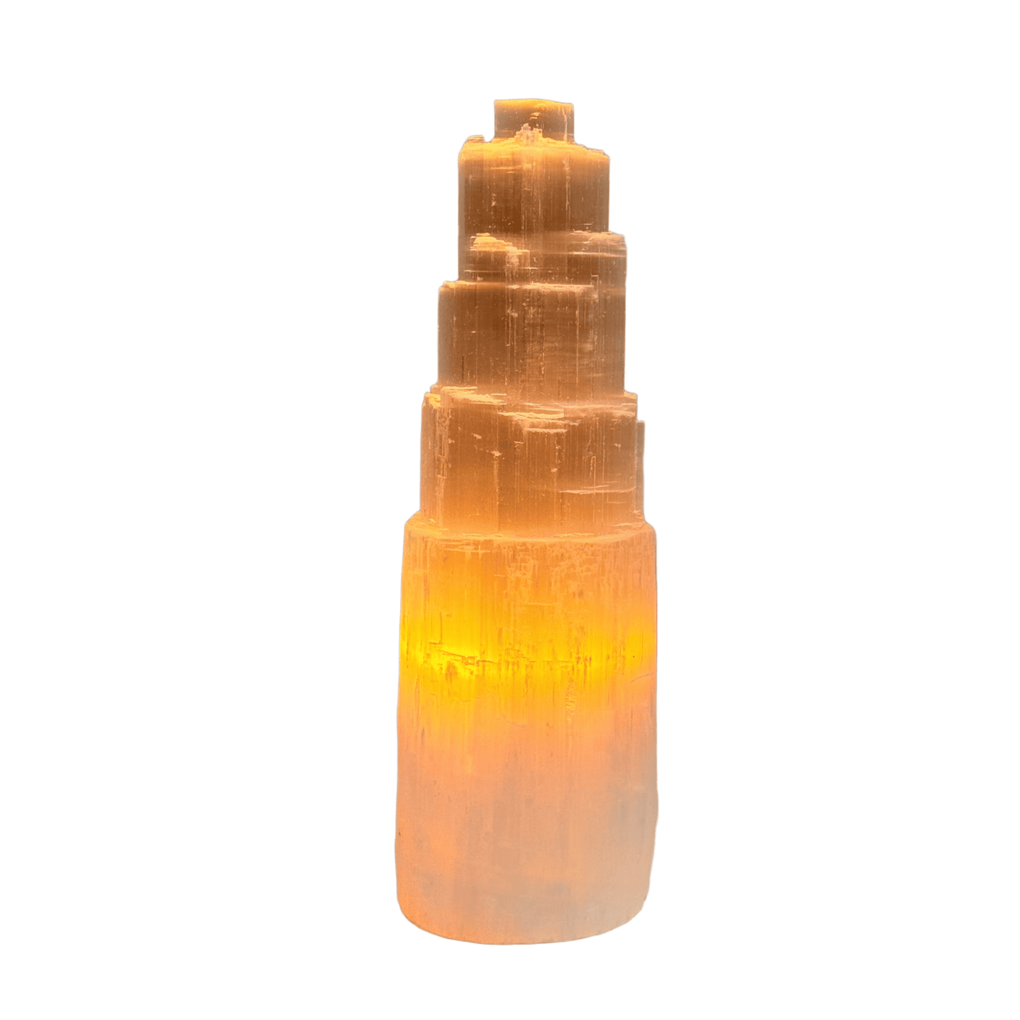 Selenite Crystal Tower Lamp